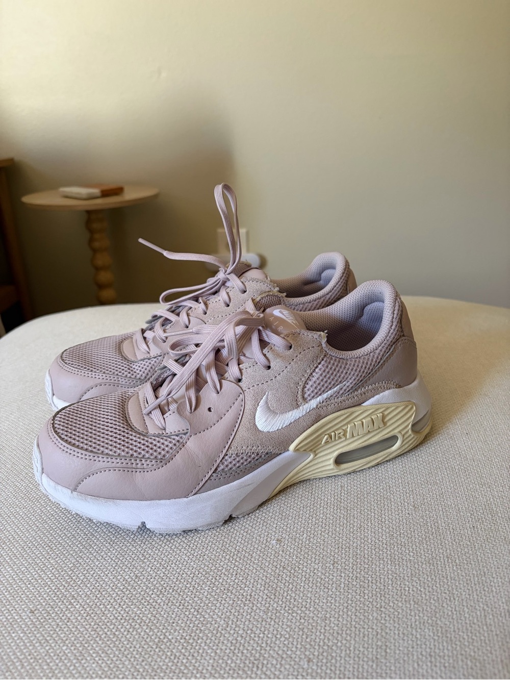 Nike Women’s Air Max Sneakers in Light Pink/Lavender with White Swoosh
